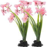 Balacoo plante d’aquarium rose réaliste 8,3 po pour un décor vivant et sûr.
