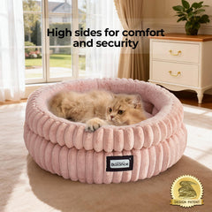 BALANCE lit chat tissu pelucheux procure chaleur et douceur.