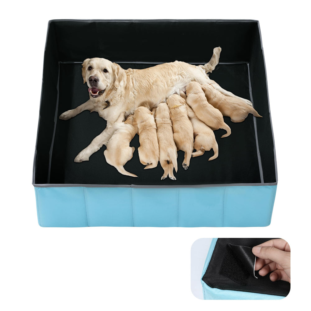 BALAPET caisse mise bas rectangle stable pour chiots.