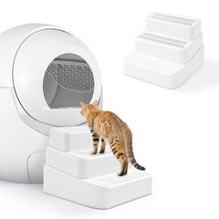 BALAPET Pente litière ajustable à 3 niveaux facilite l’accès des chats.