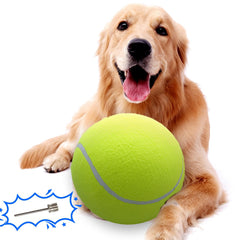 Banfeng Balle Tennis Géante 9,5 pouces, parfaite pour jeux en plein air et entraînement.