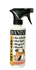 Banixx brume soin cheval: pelage net et doux sans irritation.