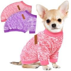 Pull BAOBICUTE pour petit chien bleu, doux et chaud pour l'hiver.