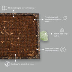 Bark Potty système anti-odeur etanche, pour un espace propre.