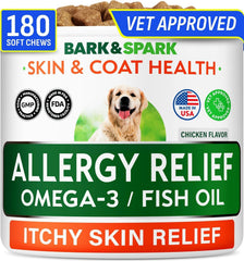 BARK&SPARK gommes allergie chien emballage facile à utiliser au quotidien.