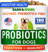 BARK&SPARK Probiotiques chien pack 180 comprimés pour soutien digestion