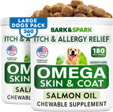 BARK&SPARK Omega3 – emballage affiché, peut soutenir un pelage sain.