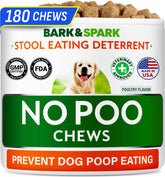 BARK&SPARK friandises anti-coprophagie pour chiens réduisent l'envie de manger les selles.
