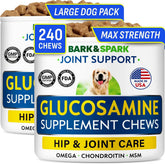 BARK&SPARK glucosamine-chondroitine friandises bacon pour articulations chiens