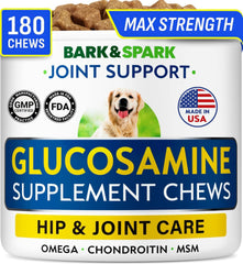 BARK&SPARK Glucosamine Chondroitine, friandises au poulet; soutien mobilité.