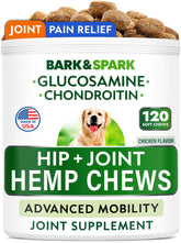 Gommes Bark&Spark articulations chien pour mobilité et confort.