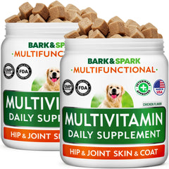 BARK&SPARK multivitamines chien boîte 240 comprimés pour vitalité générale