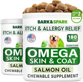 BARK&SPARK Omega3 pour chien – gommes, peau saine et pelage brillant.