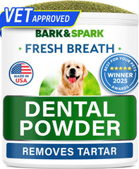 BARK&SPARK poudre dentaire usage quotidien chien haleine plus fraîche