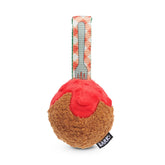 BarkBox Bark A Squeaky Meat-A-Ball, peluche extérieure douce et durable.