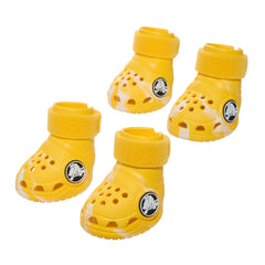 BarkBox bottes chien jaunes – ensemble, protection complète des pattes