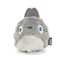 BarkBox Hare Raiser, gros plan sur l’extérieur en peluche, stimulation ludique pour chiens actifs