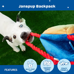 Barkbox jouet crissant, texture captivante pour chiens en exploration.