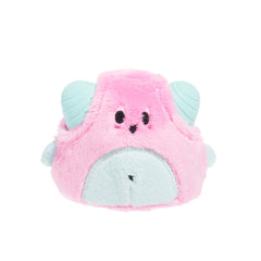 BarkBox Lover Beast, peluche rose et bleu, idéale pour mâcher et jouer.