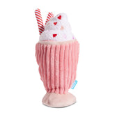 Jouet BarkBox Milkshake rouge vin pour petits chiens, attrayant et robuste.