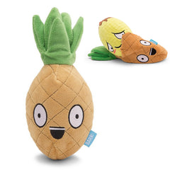 Barkbox Penny Ananas – jouet interactif 2-en-1, divertissement durable pour chiens.