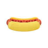 BarkBox Saucisse de viande: jouet en caoutchouc durable pour chiens moyens.