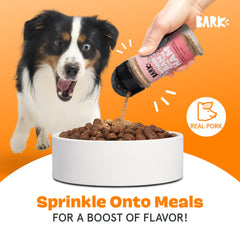Topper Porc BarkBox avec ingrédients limités et romarin, pour une saveur naturelle