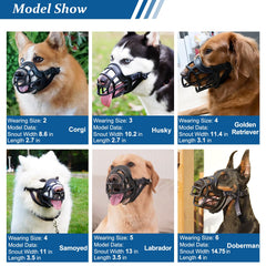 BARKLESS muselière panier, mesures du museau pour un ajustement précis.