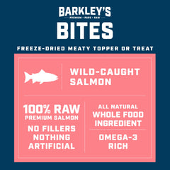 Barkleys Bag Saumon Bites – parfaites comme garniture de repas avec protéines.
