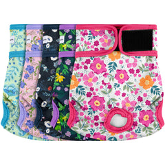 Barklincharm ensemble-couches-reutilisables-chien-femelle; protection fiable et confort durable.