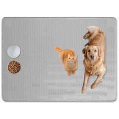 Le tapis Bartuke alimentation chat grand 50x35 est antidérapant et facile à nettoyer.