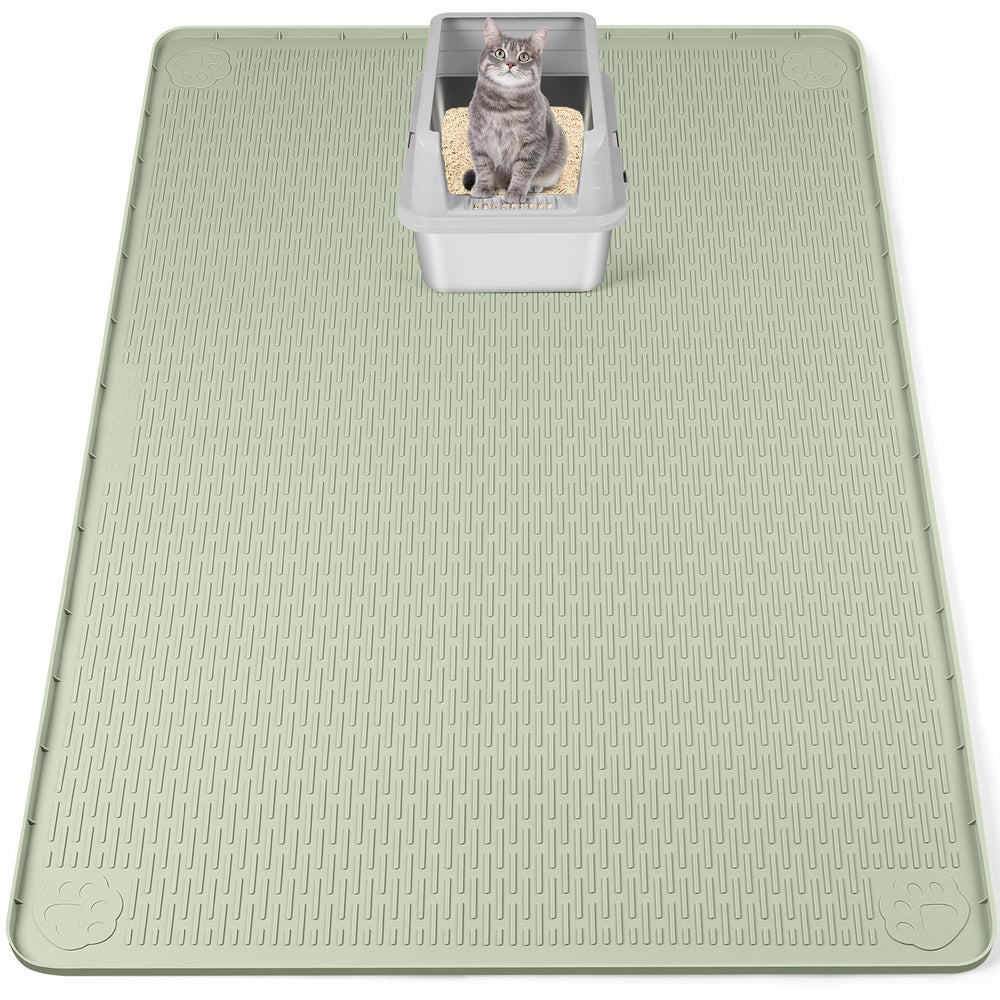 Bartuke Tapis Litière XXL vert: grande couverture adaptée à divers bacs