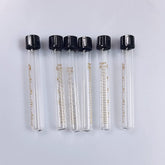 Tube de test en verre Base Wave, 6 pièces, pour évaluer l'eau d'aquarium.