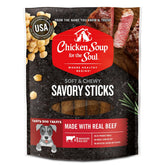 Bâtonnets savoureux boeuf — premier ingrédient, récompense gourmande pour chien