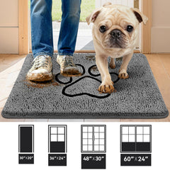 Tapis anti-dérapant Bcoimo avec base TPR sécurisant les sols.