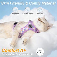 BEAUTYZOO harnais-chat anti‑évasion, sécurité renforcée lors des balades.