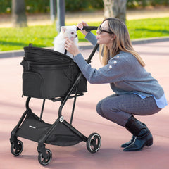 BEBEROAD PETS T4, cadre en aluminium léger pour pliage rapide.