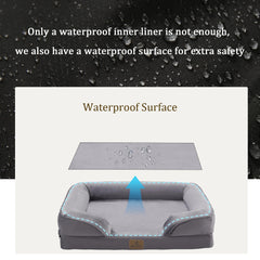 Bedfolks lit chien orthopédique tissu-flanelle doux: douceur et réconfort pour le sommeil.