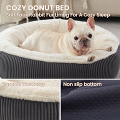 BedStill Donut avec bordures corduroy apaisantes, espace rassurant.