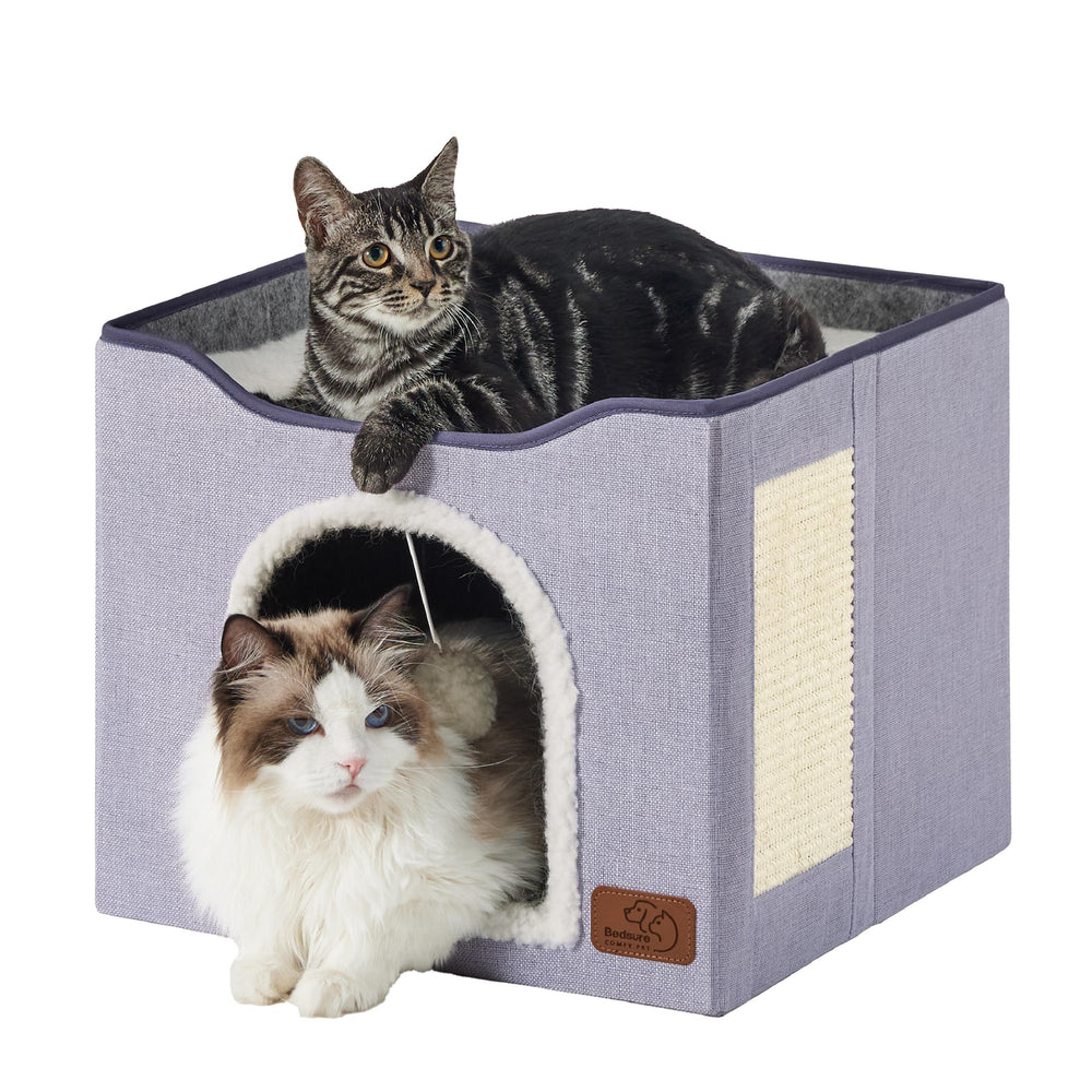 Bedsure cabane-chat-grand: refuge privé douillet pour chat à la maison