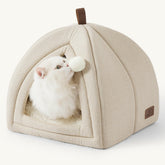 Bedsure chat bed cave 16 pouces: refuge confortable pour sieste paisible.