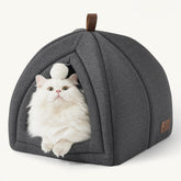 Bedsure cabane pour chat 2 en 1 avec confort doux pour sieste douillette.