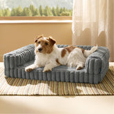 Bedsure lit orthopédique ComfyFleece en mousse mémoire pour chien moyen, soutien articulations.