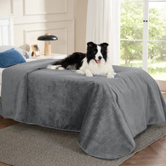 Bedsure: couverture imperméable pour chien sur canapé, protège les meubles des déversements.