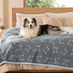 Bedsure couverture impermeable lit 60x80 gris-ancre protège liquides et taches