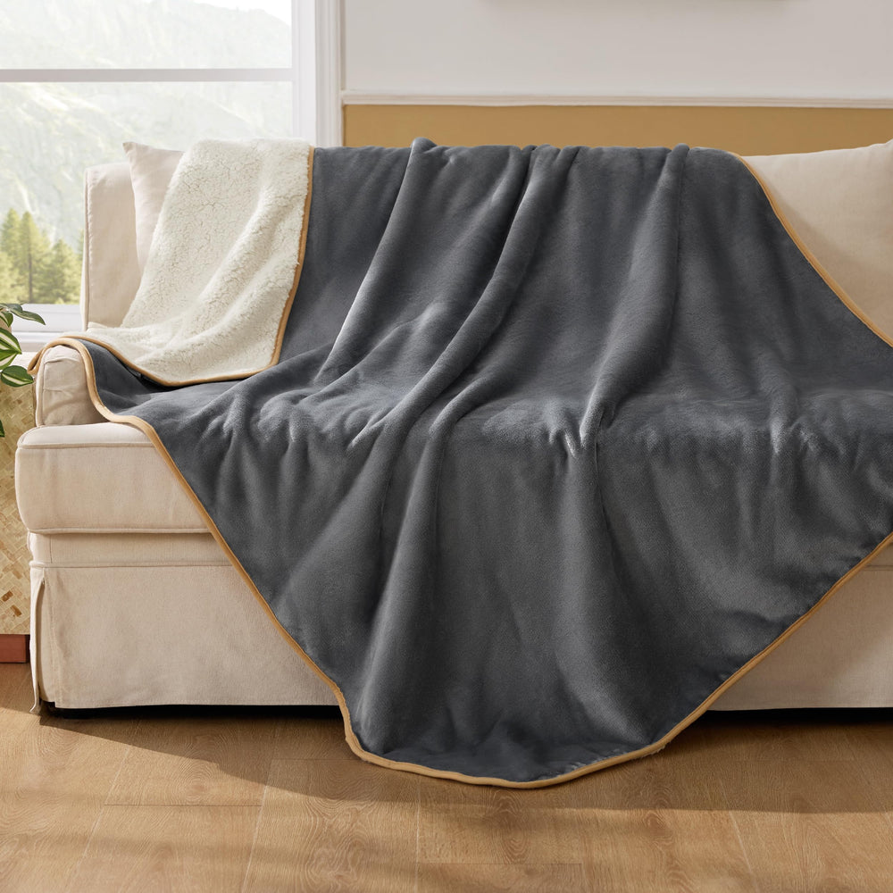 Bedsure couverture XL pour chien, douceur sherpa sur canapé, chaleur réconfortante.