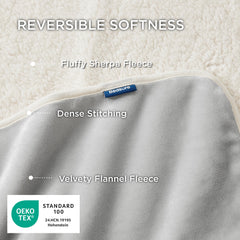 Bedsure face flanelle douce pour chaleur et confort