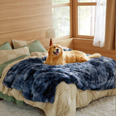Bedsure, couverture imperméable pour chien grand, face sherpa, confort apaisant.