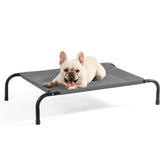 Bedsure lit elevé pour chien exterieur gris avec maille respirante pour chaleur estivale.