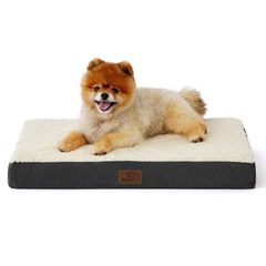 Bedsure lit chien petit avec mousse à alvéoles pour un repos confortable